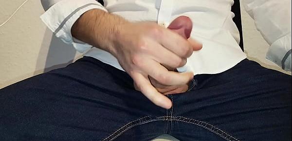  Jerking off at the office